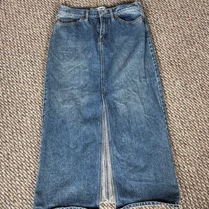 GAP Blue Denim Maxi Skirt